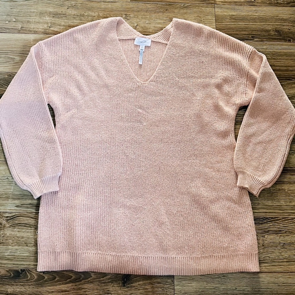 Soma Dusty Rose Shimmer Sweater